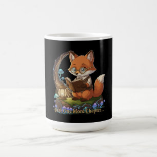 Cute Fox Bookworm "Just One More Chapter" Whimsic Magic Mug