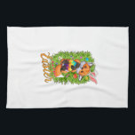 Cute Fox Bunny Ears Happy Easter Fox with Easter E Kitchen Towel<br><div class="desc">Cute Fox Bunny Ears Happy Easter Fox with Easter Eggs Kids T-Shirt</div>