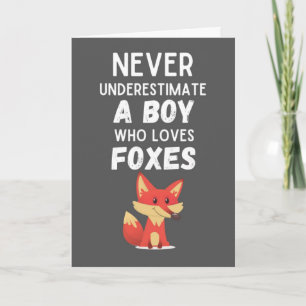 Cute Fox Cards For Boys For Kids Animals
