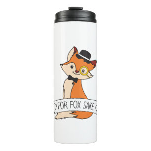 Cute Fox Clipart Oh For Fox Sake Epic Sarcastic Thermal Tumbler