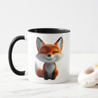 Cute Fox Coffee Mug | Kawaii Fox Mug Design