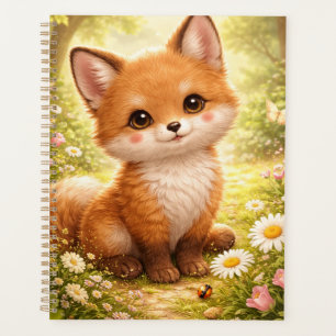 Cute Fox Design – Adorable Woodland Fox Planner