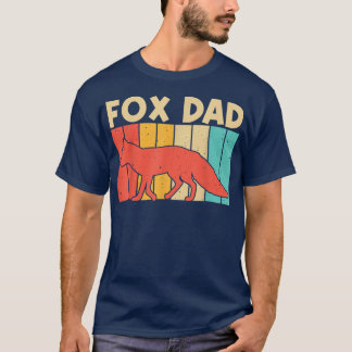 Cute Fox Design For Dad Men Vulpine Fox Wild Anima T-Shirt