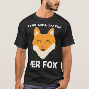 Cute Fox For Girls Mom Mammal Animal Pet Owners T-Shirt