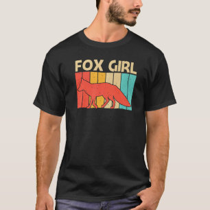 Cute Fox For Girls Mom Vulpine Fox Wild Animal T-Shirt