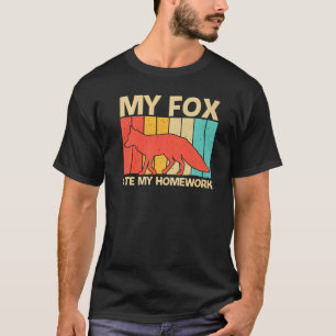 Cute Fox For Kids Boys Vulpine Fox Wild Animal T-Shirt