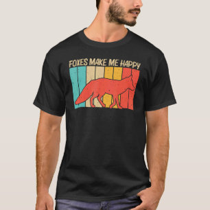 Cute Fox For Men Women Vulpine Fox Wild Animal   T-Shirt