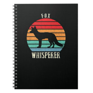 Cute Fox Gifts Beautiful Wild Animal Vintage Retro Notebook