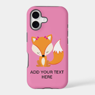 Cute fox girl custom text