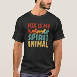 Cute Fox Is My Spirit Animal  For Men Women Furry  T-Shirt
