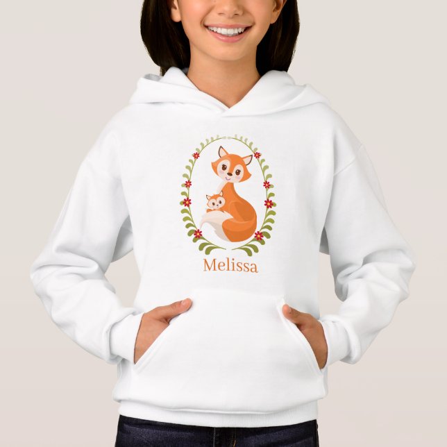 cute fox lovers add name (Front)