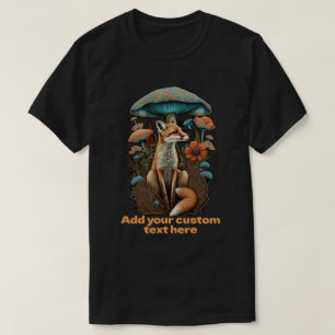 Cute Fox Mushroom wildflower, Fox, Mushroom Lovers T-Shirt