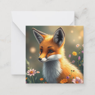 Cute Fox Note Card