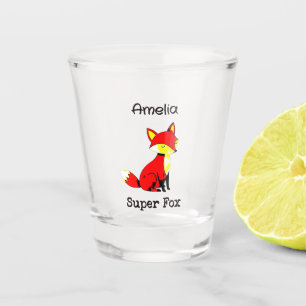 Cute Fox Personalized  Shot Glass