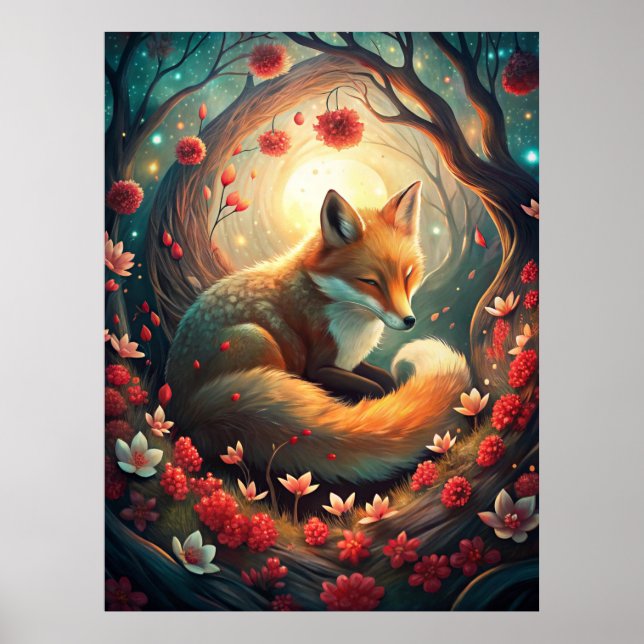 Cute Fox Poster (Front)