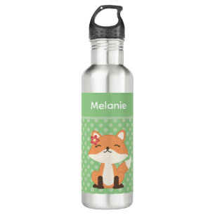 Cute Fox Sniffing the Air Personalised 710 Ml Water Bottle