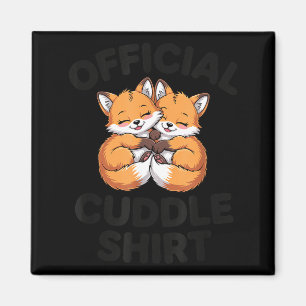 Cute Fox Snuggle Couple This Is My Cuddle  Magnet