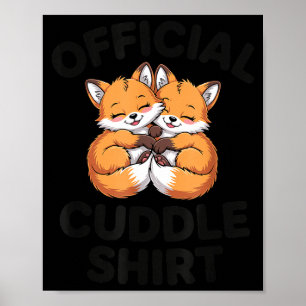 Cute Fox Snuggle Couple This Is My Cuddle Poster