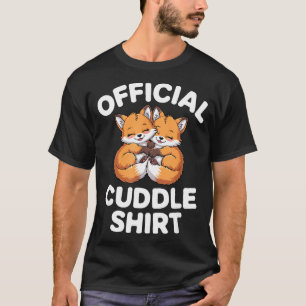 Cute Fox Snuggle Couple This Is My Cuddle  T-Shirt