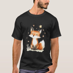 Cute Fox Stars Fox Lover T-Shirt
