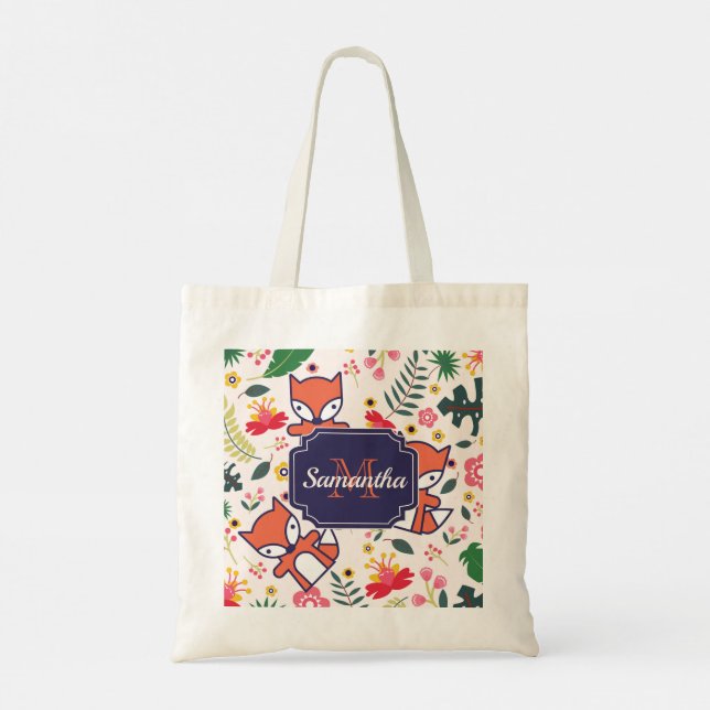 Cute Fox Tote Bag (Back)