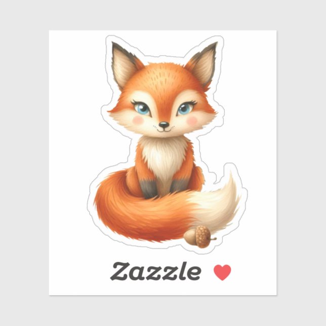 Cute Fox With Acorn (Sheet)