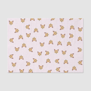 Cute Foxes Tissue Paper