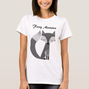 Cute Foxy Momma T-Shirt for Mom