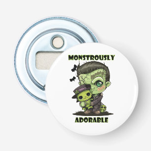 Cute Frankenstein Monster with plushie Bottle Opener