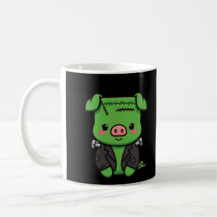 Cute Frankenstein Pig Halloween Coffee Mug