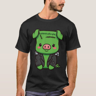 Cute Frankenstein Pig Halloween T-Shirt