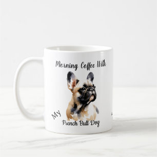 Cute French Bull Sandy Browns Personalize Coffee Mug