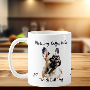 Cute French Bull Sandy Browns Personalize Coffee Mug