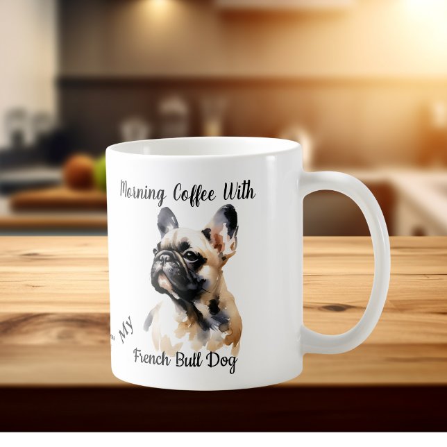  Cute French Bull Sandy Browns Personalize Coffee Mug (Creator Uploaded)