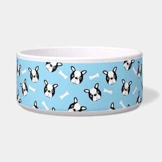 Cute French Bulldog And Bone Pattern