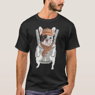 Cute French Bulldog Backpack Frenchie Dog Mom Dad T-Shirt