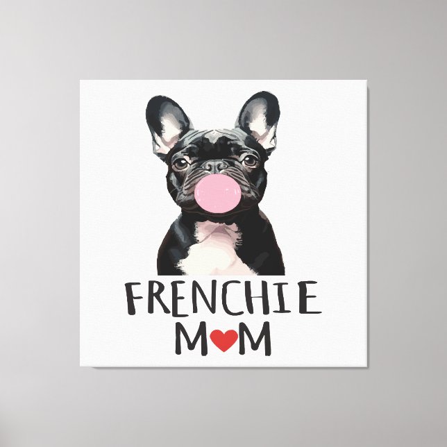 Cute French bulldog Canvas Print (Front)
