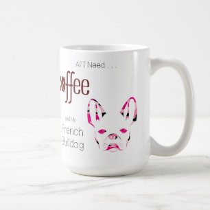 Cute French Bulldog Colourful Dog Lover Coffee Mug
