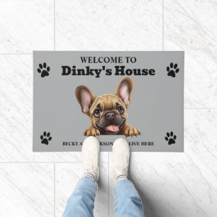 Cute French Bulldog Doormat