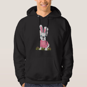 Cute French Bulldog Easter Bunny Ears Graphic 2 Hoodie