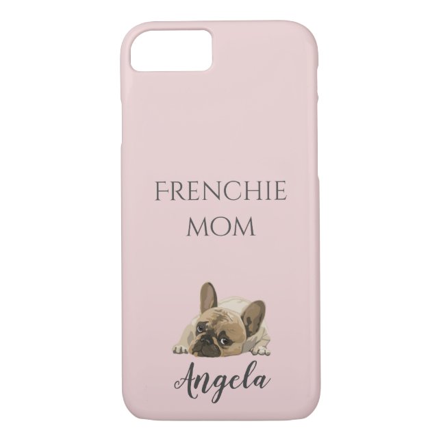 cute french bulldog frenchie mom personalized Case-Mate iPhone case (Back)