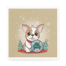 Cute French Bulldog Funny New Year's Eve Party