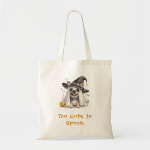 Cute French Bulldog Halloween Ghost Spook Witch Tote Bag
