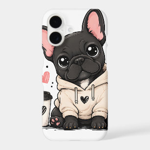 Cute French Bulldog Hoodie Illustration