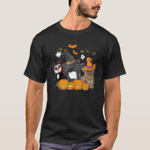 Cute French Bulldog In Halloween Costume Zombie Wi T-Shirt