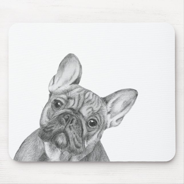 Cute French Bulldog mousemat Mouse Pad (Front)