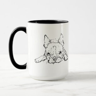 Cute French Bulldog Mug, Personalised Coffee Mug