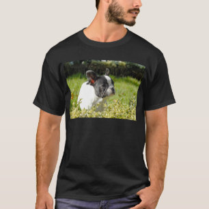 Cute French bulldog on grass T-Shirt