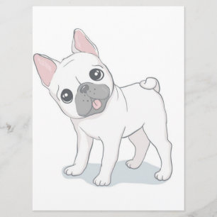 Cute French Bulldog Portrait Dog Lover Menu