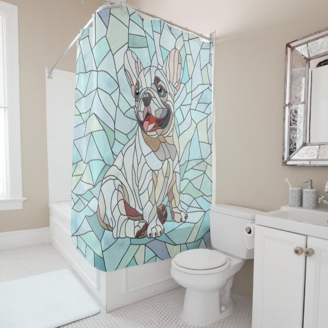 Cute French Bulldog Puppy - pastel mosaic (In Situ)